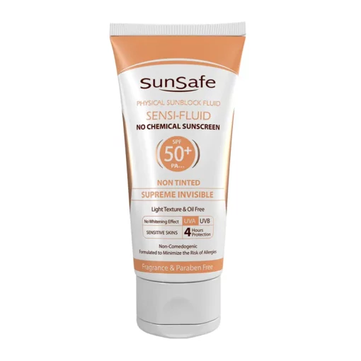 ضد آفتاب +SPF 50 پوست حساس سان سیف SENSI-FLUID