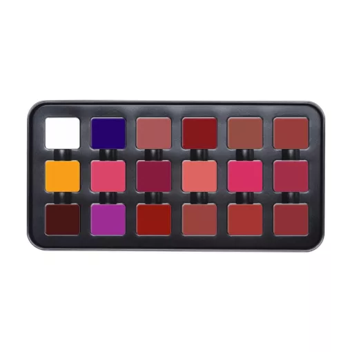 پالت رژلب جعبه فلزی حرفه ای کاراکتر Character Pro Lipstick Palette  C-A401